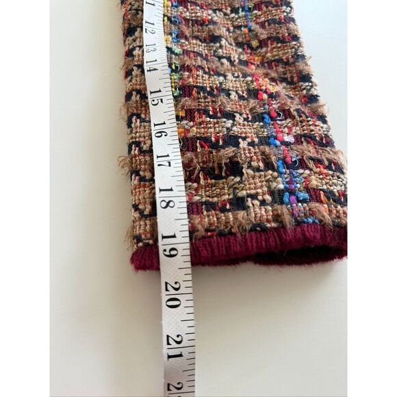 ANTHROPOLOGIE Ett Twa Jacket Wool Blend Size S Arlequin Tweed Mid Length Coat - Picture 14 of 14